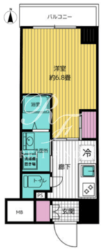 ミヤビヒルズ西池袋 406 間取り図