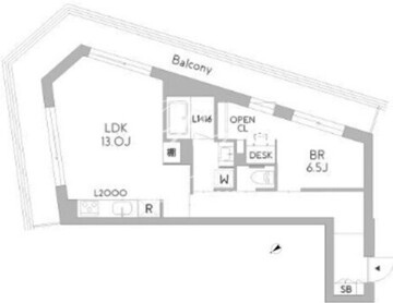 グランデュオ荻窪3 203 間取り図