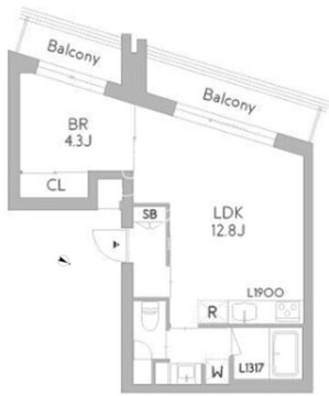 グランデュオ荻窪3 204 間取り図