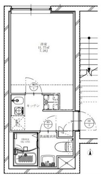 フラシア新蒲田 304 間取り図