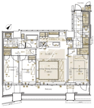 三田ガーデンヒルズ W-617 間取り図