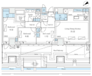 三田ガーデンヒルズ W-703 間取り図