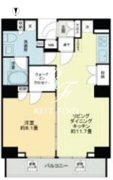 VIOR文京関口 1101 間取り図
