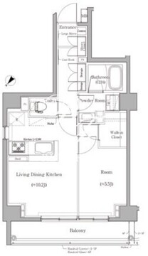 スカイコートヴィスタ隅田公園 503 間取り図