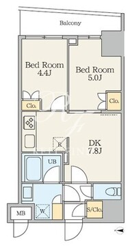 アリビス五反野 203 間取り図