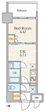 アリビス五反野 205 間取り図