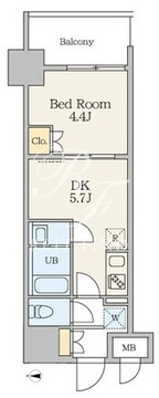 アリビス五反野 206 間取り図