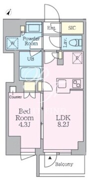 クレストコート旗の台 211 間取り図