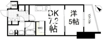 ザ・パークワンズ渋谷本町 505 間取り図
