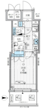 ランドステージ両国 211 間取り図