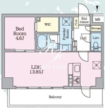 Daiwa Grace Maison Futakotamagawa 404 間取り図