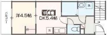 メルディアレジデンス梅屋敷 203 間取り図