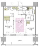アーバネックス早稲田テラス 1202 間取り図