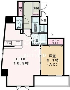 コモ パラシオ日暮里 701 間取り図