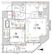 ログ本所吾妻橋 403 間取り図