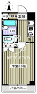 レジディア木場 610 間取り図