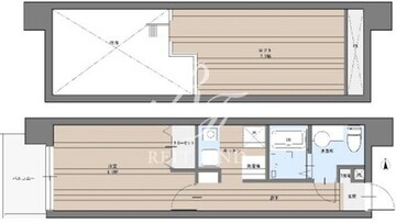 カバナ東駒形 401 間取り図