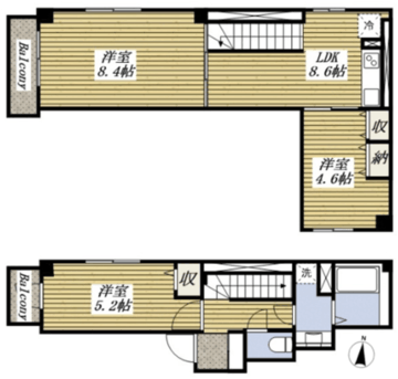 ウィロー板橋本町 401 間取り図