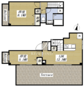ウィロー板橋本町 402 間取り図