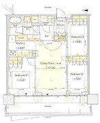 晴海フラッグ SUN-T-4603 間取り図