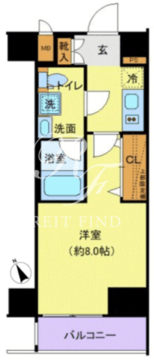 ディアレイシャス尾久駅前 202 間取り図