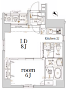 ログ銀座東 604 間取り図