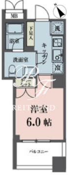 メゾンビスタ渋谷宇田川 702 間取り図
