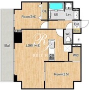 エクスフォート西日暮里 601 間取り図