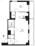 エスティメゾン都立大学 208 間取り図