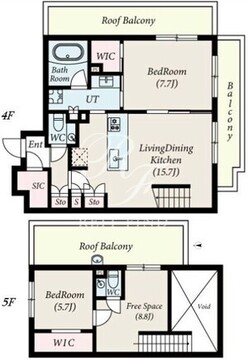 コンポジット新宿柏木 401 間取り図