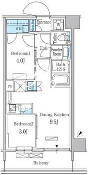パークアクシス品川南大井パークフロント 317 間取り図