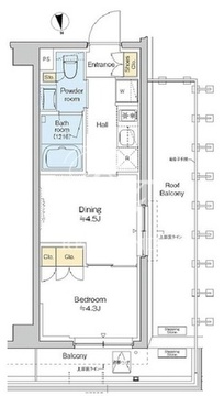 レジデンス高円寺 508 間取り図