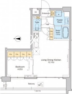 プラウドフラット中野 120 間取り図