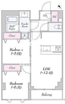ロイジェント志村坂上 712 間取り図