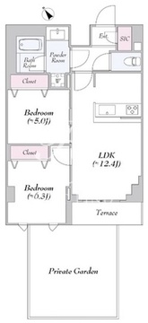 ロイジェント志村坂上 108 間取り図