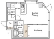 スペーシア池尻大橋 701 間取り図