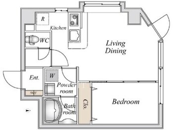 スペーシア池尻大橋 701 間取り図