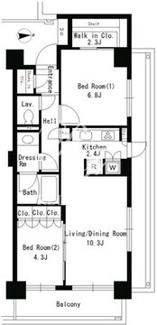 パークアクシス文京ステージ 117 間取り図