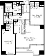 パークサイド・ウイングス 405 間取り図