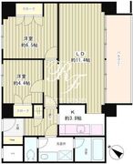 リバー＆タワー 1401 間取り図