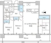 セルリアンホームズ勝どき 2307 間取り図