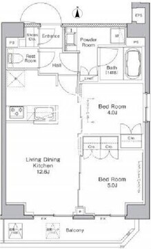 プラウドフラット浅草橋 1002 間取り図