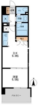 レジディア南千住 205 間取り図