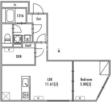 グランパセオ大森3 304 間取り図