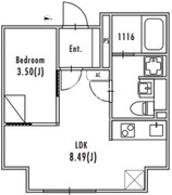 グランパセオ大森3 202 間取り図