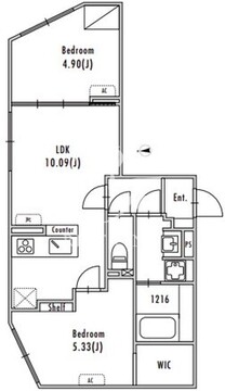 グランパセオ大森3 201 間取り図