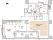 パークアクシス代官山 805 間取り図