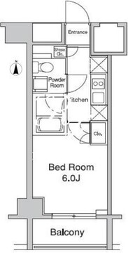 プラウドフラット蒲田2 603 間取り図