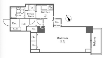 リバーシティ21新川 2606 間取り図