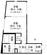 STRIPES東大井 101 間取り図